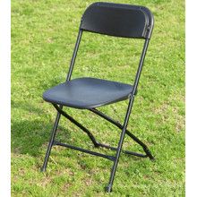 Silla plegable negra fuerte del metal para los acontecimientos al aire libre